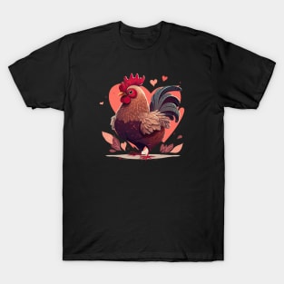 Valentine's Day Chicken T-Shirt